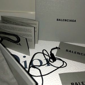 Balenciaga Wallet Box with cards and 5”x 5” Pouch
